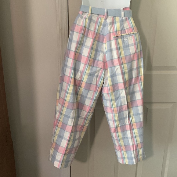 Best American clothing capris square multicolor size 7/8 100%cotton gently used - Picture 2 of 11